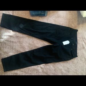 Universal standard black high rise jean